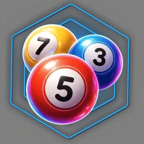 Numbered bingo balls