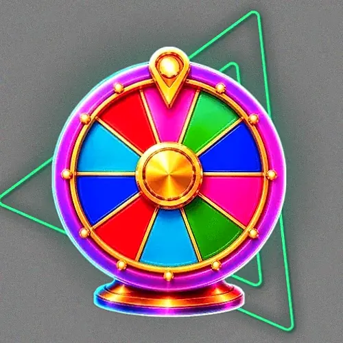 Colourful prize wheel