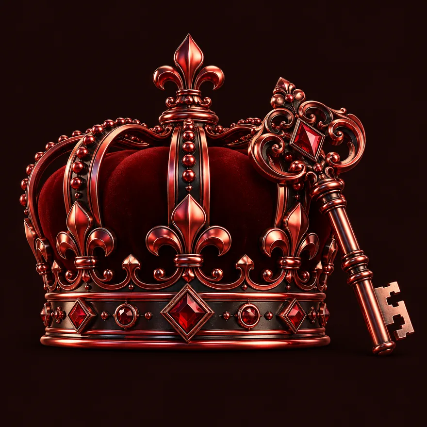 Royal crown and key — Mate