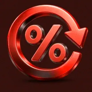 Gold percent symbol — Mate
