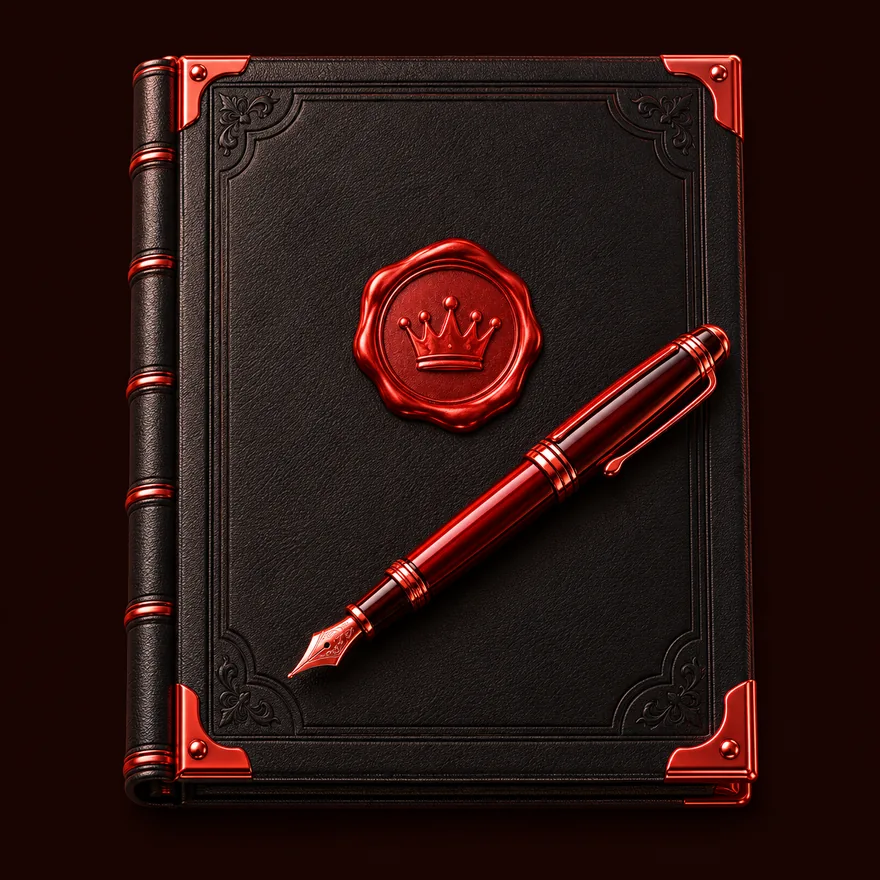 Leather casino ledger — Mate