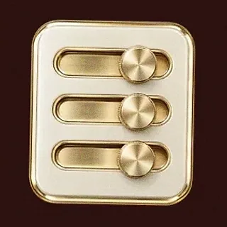 Three-knob control panel — Mate
